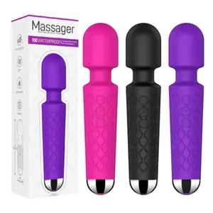 Krachtige Oplaadbare Wand Massager Dildo Kogel Schok Vibrator Thuring Vibrator Clitoral Massage Stick Voor Vrouwen