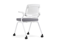 Chaise de formation pliable avec tablette d'écriture, dossier en plastique, chaise de conférence pour étudiants avec siège rembourré pour salle de classe et salle de réunion