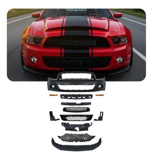 Parachoques delantero compatible con <span class=keywords><strong>Ford</strong></span> Mustang, cubierta de parachoques delantero estilo <span class=keywords><strong>GT500</strong></span>, conversión de parrilla <span class=keywords><strong>2010</strong></span> 2011 2012 2013 2014 - Product Image 1