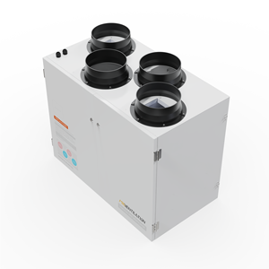 Unité de ventilation verticale à double flux Mia <span class=keywords><strong>VMC</strong></span> 500m3/h avec contrôle à distance par application, récupérateur d'air mural, système de ventilation à récupération de chaleur, contrôle WIFI via application TUYA - Product Image 4