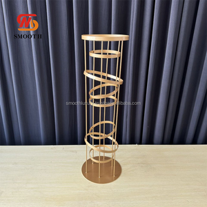 Soporte de flores de boda suave, Metal de oro de decoración de eventos, soporte de flores, centros de mesa, soporte de exhibición de flores - Product Image 2