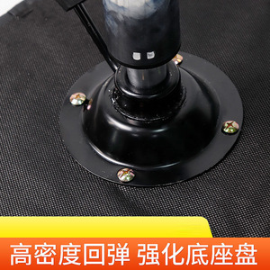 <b>Adjustable</b> Round <b>Stool</b> With Chrome Base And Casters For Home And Commercial Use - Product Image 2