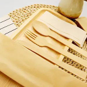 Disposable Bamboo Knife And Fork Tableware Can Be Customized And Biodegradable