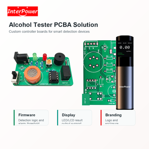 Testeur d'alcool intelligent PCBA, carte de contrôle d'alcootest, réponse rapide en 3-5 secondes, alarme sonore/visuelle, faible consommation, développement personnalisé - Product Image 5