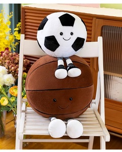 Mainan boneka bola basket sepak bola, gaya baru boneka lembut bola dekorasi pesta rumah hadiah anak-anak - Product Image 1