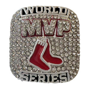 Anello in Lega con Gemme di Alta Qualità dei Campioni MLB 2013 dei Boston Red Sox con Certificazione CMA - Vendita all'Ingrosso Transfrontaliera - Product Image 2