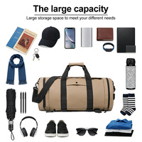Sac de sport compact à livraison rapide, personnalisable avec logo, lavable, sac de voyage à prix abordable, organisateur sous vide, séparation humide/sec, sac de fitness