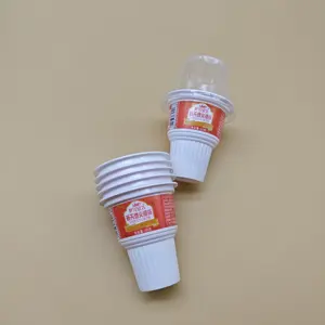 Eco-Friendly Plastic Packaging Products Disposable Ice Cream Cone