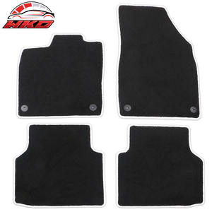 Tapis de sol pour Volkswagen ID.4 4DR 21-25, tapis de sol en velours noir avec bordure blanche, 4 pièces - Product Image 1