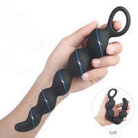 S-hande Weiche Silikon Medizinische Anal-Spielzeuge für Frauen und Männer Prostata-Massagegerät Langer Dildo Butt Plug Analkugeln IPX7 Wasserdicht 275mm Geschenk