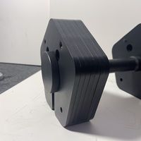 Type d'insert Haltère Réglage rapide Amovible Gym Fitness Home Quick-Lock Insert Square Haltère Poids