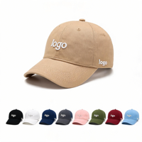 Casquette de baseball souple non structurée 100 % coton personnalisable, 6 panneaux, pour sports de plein air, broderie tendance, vente en gros