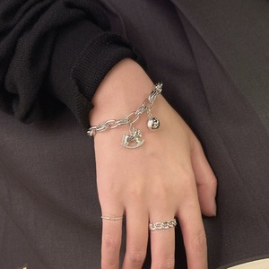 Pulsera de Plata de Ley S925 con Caballo Balancín para Mujer, Joyería de Uso Diario con Encanto Animal, Engaste de Bisel de Plata 925 - Product Image 5