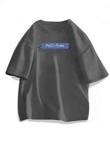 T-shirt à manches courtes pour homme, coupe ample, col rond, imprimé graphique, fabrication directe, personnalisation disponible.F10 - Product Image 5