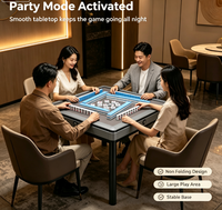 Table de Mahjong Automatique Multifonctionnelle en Acier Inoxydable – Bureau de Jeu Durable pour 4 Joueurs – Idéale pour les Fêtes et le Divertissement Intérieur