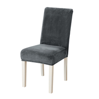Vente en gros de housses en molleton de renard argenté multicolore pour chaises et vêtements