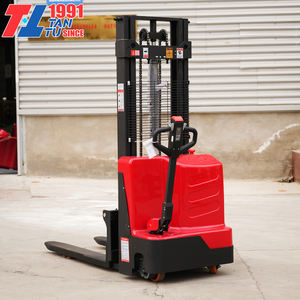 Forklift Listrik Baru Berkualitas Tinggi dan Tahan Lama 1 Ton 1,5 Ton 2 Ton, Angkat 3,5m 3m 2m, Semi-Elektrik Stacker - Product Image 3