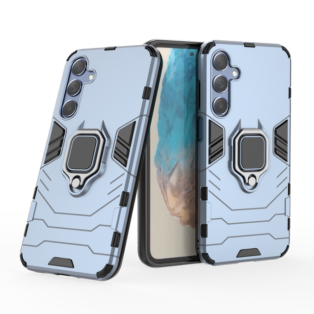 Slim Hard Plastic Shockproof Case Shell With Ring-holder Protective Back Cover Phone Case for Samsung Galaxy M35 5G