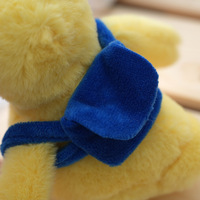 Porte-clés en peluche canard avec lunettes, petits jouets en peluche Kawaii, poupée en peluche douce, pendentif de sac, accessoires de mode, cadeau en gros pour filles