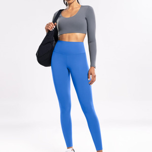 Nouveaux leggings de sport pour femmes, couleur unie, best-seller, vêtements de fitness tendance, respirants, style tendance. - Product Image 4