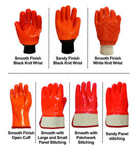 Guantes JingCai Fluorescentes de PVC Anti-Frío con Puño Largo, Acabado Liso, Certificación EN388, Resistentes al Frío Extremo hasta -30-40C - Product Image 2