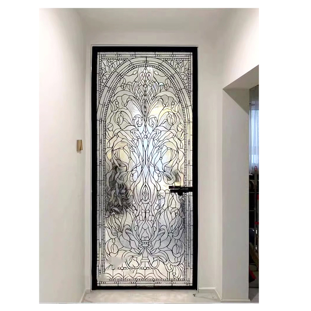 Textured Glass Stain Price for Skylight Roof Patina Stained Panels for Door and Dome Fixed Art Printing Sheet for Slide Windows