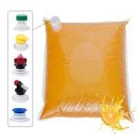 Poche souple BIB avec système de sécurité, gaufrage personnalisé, tailles variées (1L-20L), valve papillon pour distribution de jus, liquides, œufs et vin