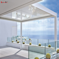 Kits de pérgola de aluminio modernos con el mejor marco recubierto de polvo de arco de sombra de soporte de anclas de patio trasero a la venta