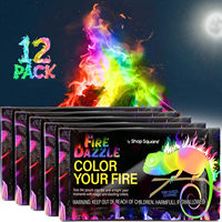 Poudre de Feu Colorée 10g 30g Sachets Magiques pour Feux de Camp Pyrotechniques Effet Magique Randonnée Camping Extérieur WinWell