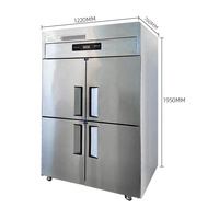 Équipement de Réfrigération Professionnel Congélateur en Acier Inoxydable Réfrigérateur Vertical Grande Capacité pour Restaurant