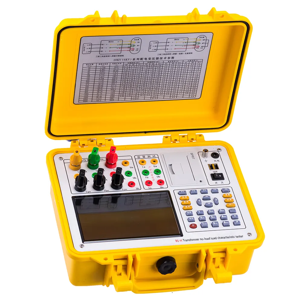 Equipamento de teste da alta precisão da medição do parâmetro da carga e do testador características do transformador