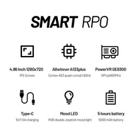 Console de jeu portable Trimui Smart Pro la plus récente, écran de 4,96 pouces, consoles de jeux vidéo, lecteur multimédia de jeu portable