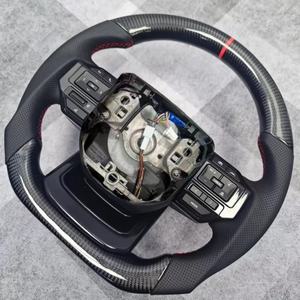 <span class=keywords><strong>GR</strong></span> Volant en fibre de carbone pour <span class=keywords><strong>toyota</strong></span> rav4 Compatible avec Camry Land Cruiser FJ <span class=keywords><strong>Corolla</strong></span> Yaris Fortuner Custom Leather - Product Image 2