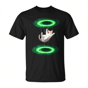 T-shirt Cat Falls Through Portal pour les amoureux des chatons et des chats - Product Image 2