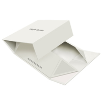 Boîte en carton rigide blanc de haute qualité, faite à la main, avec gaufrage magnétique, revêtement UV et lamination brillante pour emballage cadeau et cadres photo