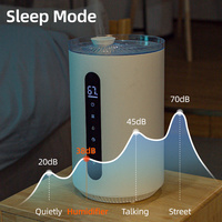 Keoga 6L Humidificateur à vapeur chaude de grande capacité Humidificateur d'air ultrasonique à brume froide et chaude pour la maison Humidité constante intelligente