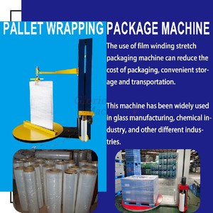 Máquina Automática para Envolver Palés con Film Estirable Transparente, Plástico LLDPE para Empacar Ladrillos, Fabricación <span class=keywords><strong>de</strong></span> Ventanas y Puertas - Product Image 4