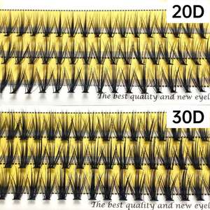 Cils individuels plus doux Nesura, cils pré-faits en éventail, volume russe, 60 bouquets de cils 10D 20D 30D naturels, 30g - Product Image 4