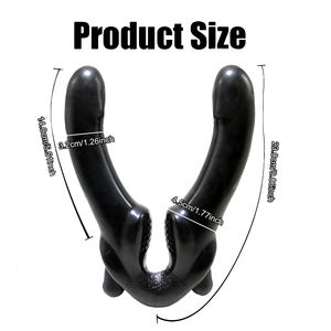 Caja Personalizada Gratis - Vibrador Dildo Strap-On sin Correa de 20 Modos para Mujeres, <span class=keywords><strong>Doble</strong></span> Punta Anal, Vibradores de Penetración, Juguetes Sexuales - Product Image 2