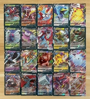 Version Française de 100 Cartes pour Jeu de Cartes à Collectionner Pokémon TCG V Vmax Étincelant Imprimé sur Papier