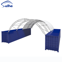 Carpa Contenedor Resistente de PVC Impermeable, Domo Contenedor para Almacenamiento y Uso Industrial