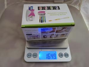 <span class=keywords><strong>Toothbrush</strong></span> Titular Automatic Toothpaste Dispenser Set Dustproof Sticky Sucção <span class=keywords><strong>Wall</strong></span> Mounted Creme Dental Espremedor para Banheiro - Product Image 5