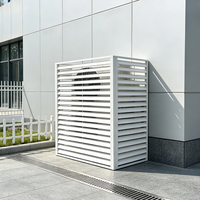 Cache-climatiseur en aluminium ajouré sculpté, antivol, pour embellir le paysage urbain et décorer les façades de commerces