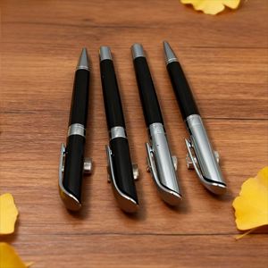 Business Signature Metal <b>Pen</b> Black High Grade Metal Ballpoint <b>Pen</b> with logo Luxury Rollerball <b>Pen</b> Suitable for Corporate Gifts - Product Image 4