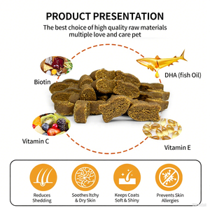 קוגניציה רכה מותאם אישית עבור כלבים בריאות לחיות מחמד תומך בריאות טיפול בריאות המוח לשפר את מזון הזיכרון עם dha - Product Image 2