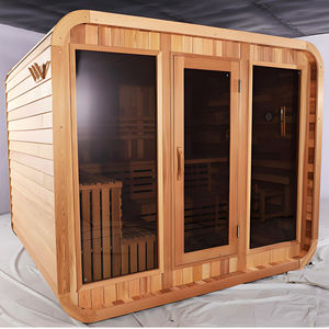 Custom Made Traditional Sauna 1-6 Person Hemlock Wood Digital Control Therapy <strong>Room</strong> Sauna For Home Spa Use - Product Image 6