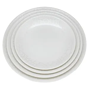 Direct Factory 10 Inch round Melamine Dinner Plates 100% Melamine Modern Design Nice Quality Plastic Tableware for Food Serving