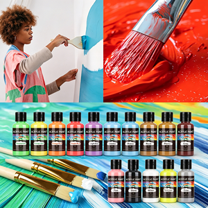 Reliable Factory Color Stability Fast-drying Eco-friendly Acrylic Paint for Canvas and <b>Paper</b> Art - Product Image 1