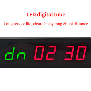 Minuterie multifonction LED pour salle de sport, minuterie d'entraînement TABATA de 1,5 pouce, intervalle de formation, <span class=keywords><strong>crossfit</strong></span>, boxe et sports de combat, horloge électronique - Product Image 6