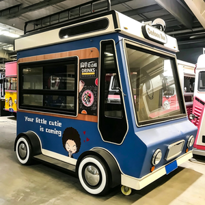 Custom Large Mobile Food Truck Cartoon-style Snack Vending <b>Trailer</b> Anti-Corrosion Mobile Food Cart with Complete Fittings - Product Image 1